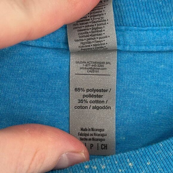 Demps I Live For Cringe Blue and White T Shirt Size Small - Picture 5 of 7